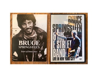 2 DVDs Bruce Springsteen Live MSG NYC Various Concert Compilations Vintage 1970’s thru 1990’s