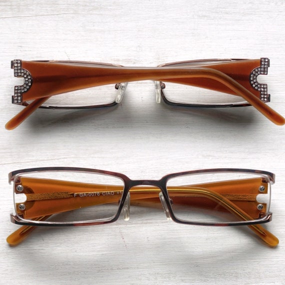 Retro VTG Acetate Petite Fit +1.25 Reading Glasse… - image 4