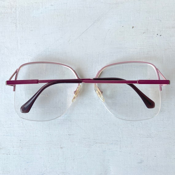 Vintage 70s Lunettes Louis Vintage Browline Rimle… - image 7