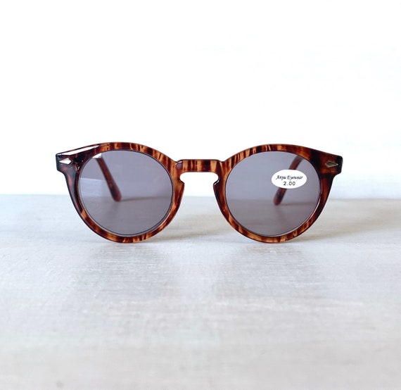 Vintage Sun Reader 1.50 Petite Fit Reading Glasses Round Panto Horn Rim Reading Sunglasses Tortoise Etsy Denmark