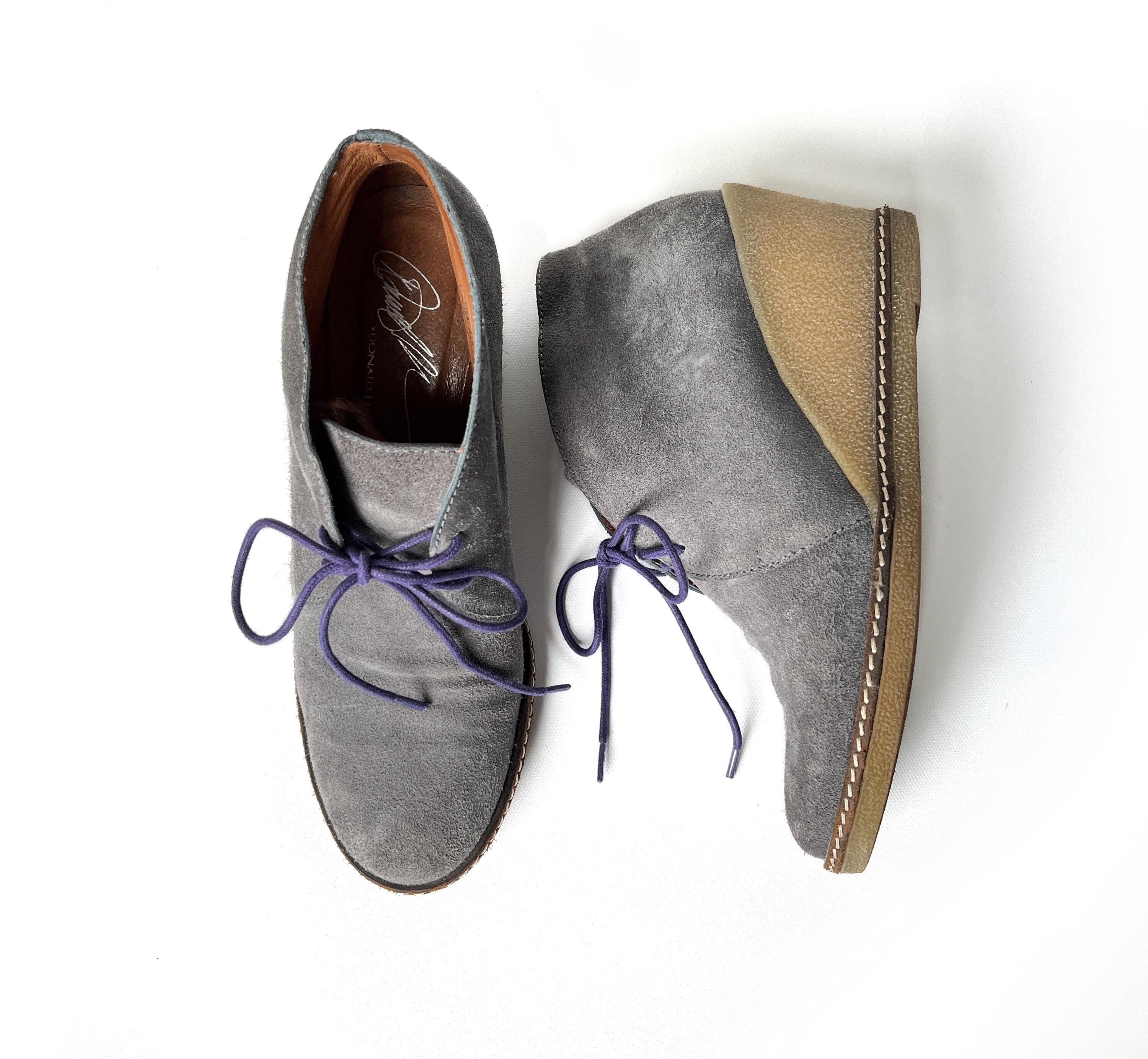 Donald J. Pliner Grey Suede Chukka Boots 9.5 Made In Italy Donald J. Pliner Chukka Boots for Men | Mercari main image 2