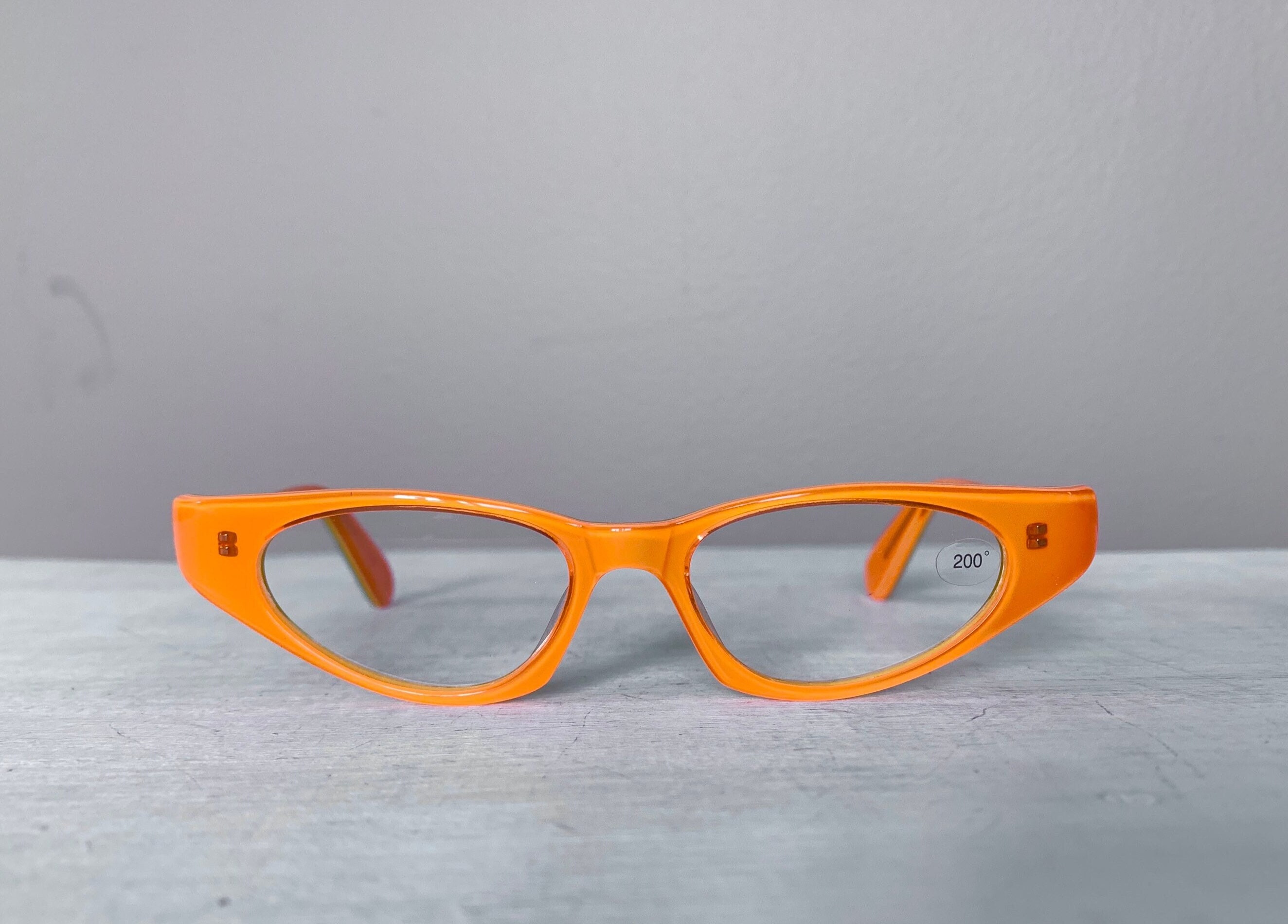 90's style glasses