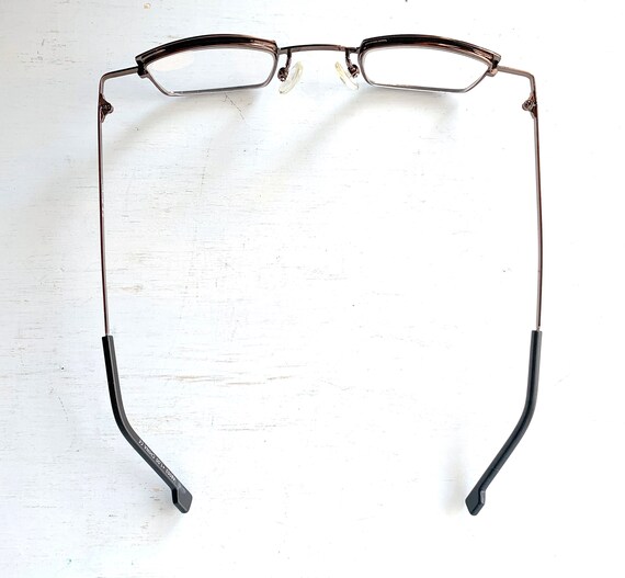 Quirky +1.00 Bronze Reading Glasses WIDE Bridge Squar… Gem