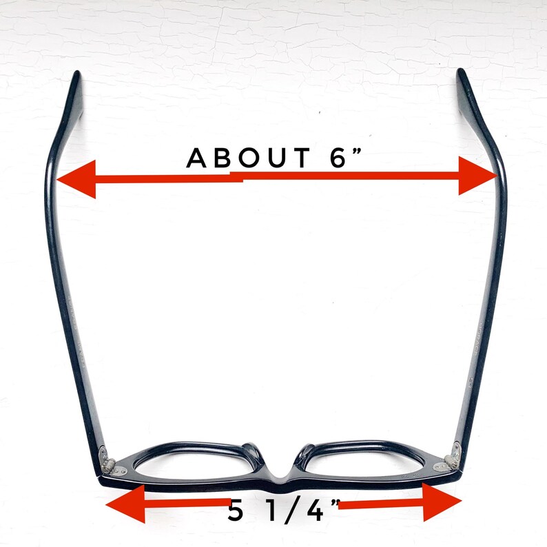 46-24-140 French Tapered Square Horn Rim Cat Eye Glasses Eyeglass 50/'s Vintage NOS Frames Double Star Studs OOAK HORACE E I France