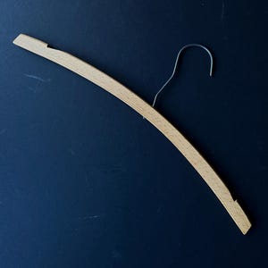 Vintage Carlton Beach Hotel Wooden Advertising Suit Coat Hanger Bermuda History