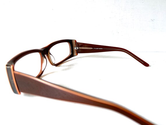 Y2K Vintage Eyeglasses Beatnik Rectangular Acetat… - image 9