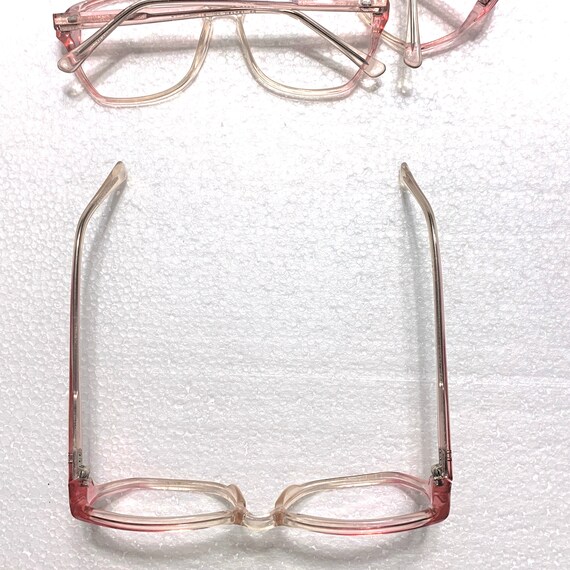 Vintage Eyeglasses 54-18-135 80s Pink Pastel Larg… - image 8