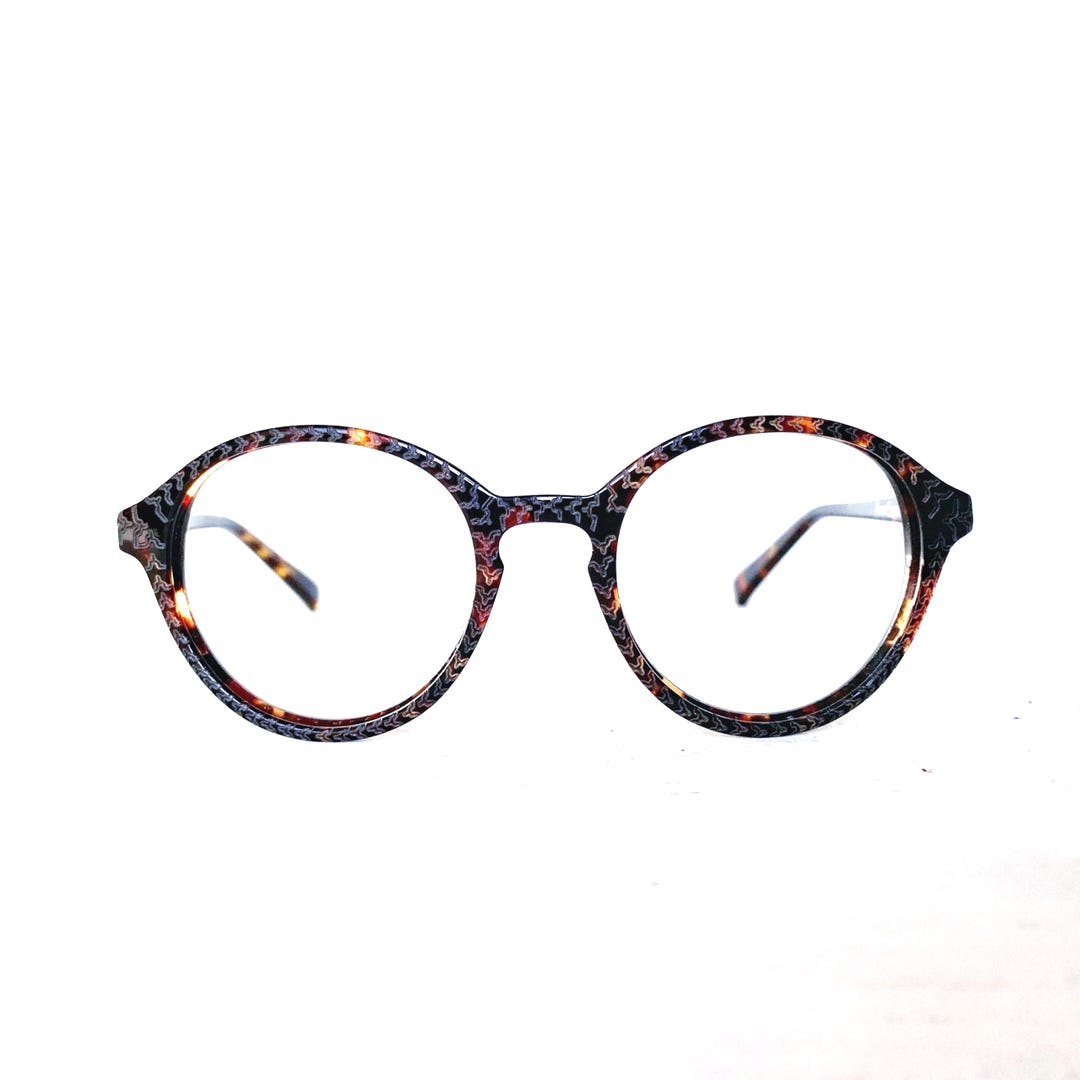 Vintage Eyeglasses Round Panto Horn Rim NOS Eyeglass Frames