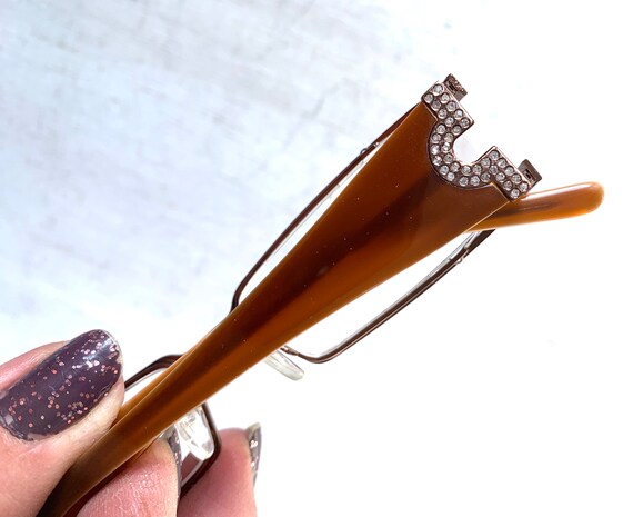 Retro VTG Acetate Petite Fit +1.25 Reading Glasse… - image 6