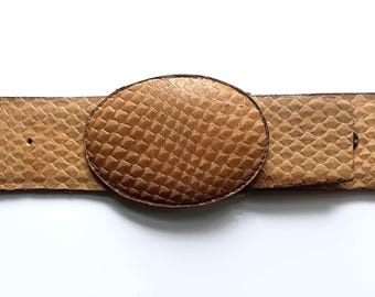 Vintage GAP 36in Double Ring Cinch Leather Studded Belt USA  display picture 2