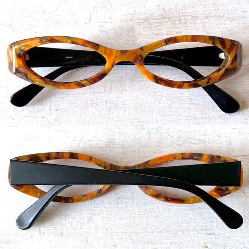 Thick Skinny Dramatic Slim Avant Garde Eyeglass Frames Vintage Etsy