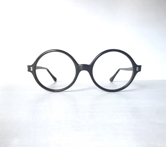 Transplanteren Valkuilen Mis 50-20-140 BIG 60's ronde brilmonturen Vintage Mod brillen - Etsy België