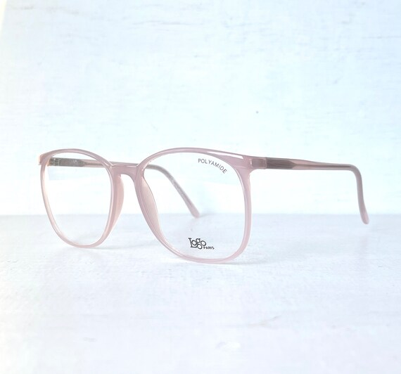 Vintage Eyeglasses LOGO Paris Oversized 70s Pale … - image 4