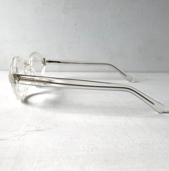 Round Acetate Reading Glasses Crystal Clear Key H… - image 7
