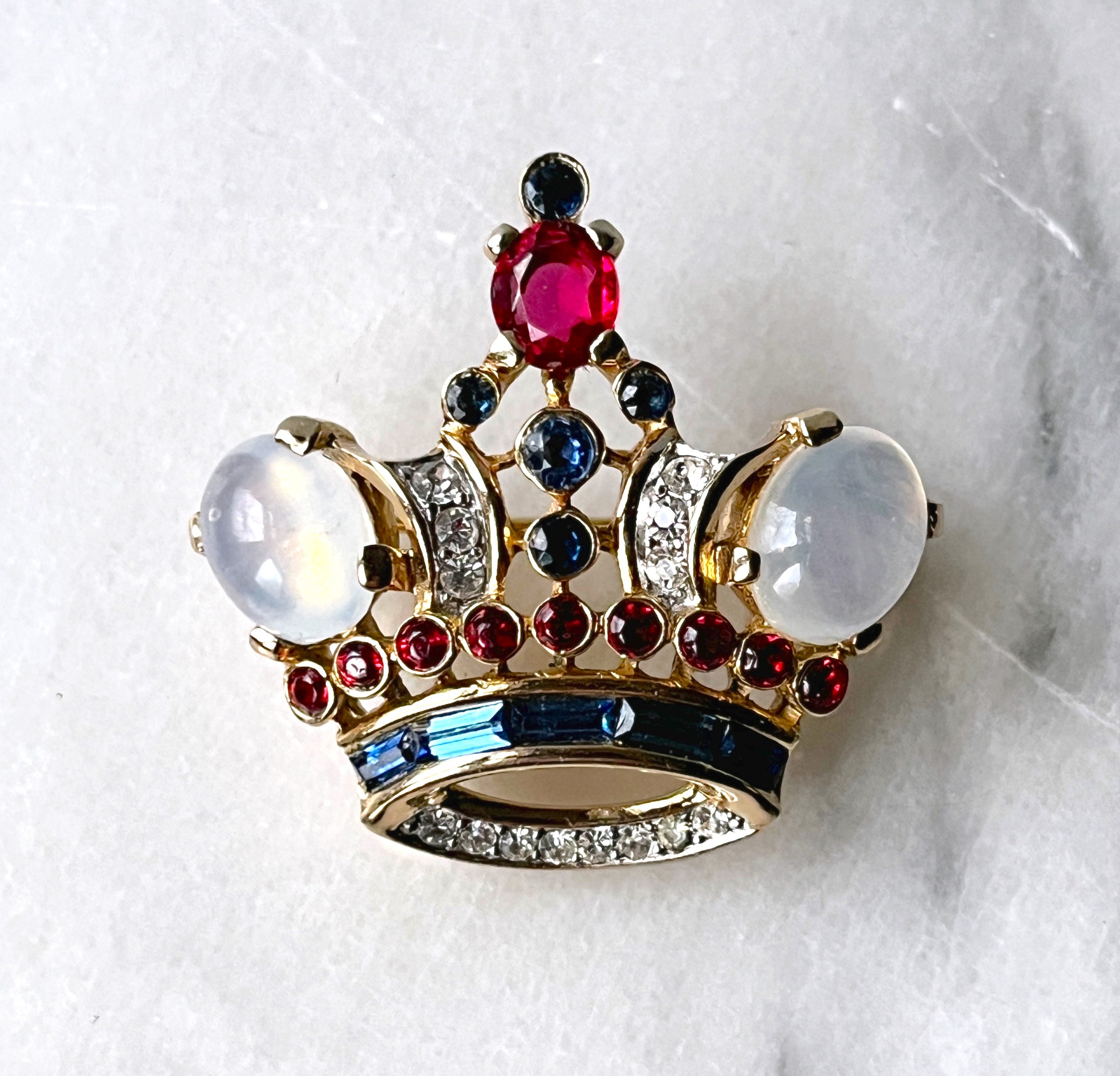 アクセサリー Vintage Trifari brooch Crown Trifari Alfred Philippe Flower Brooch-vintage MCM