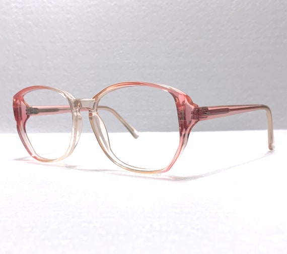 Vintage Eyeglasses 54-18-135 80s Pink Pastel Larg… - image 5