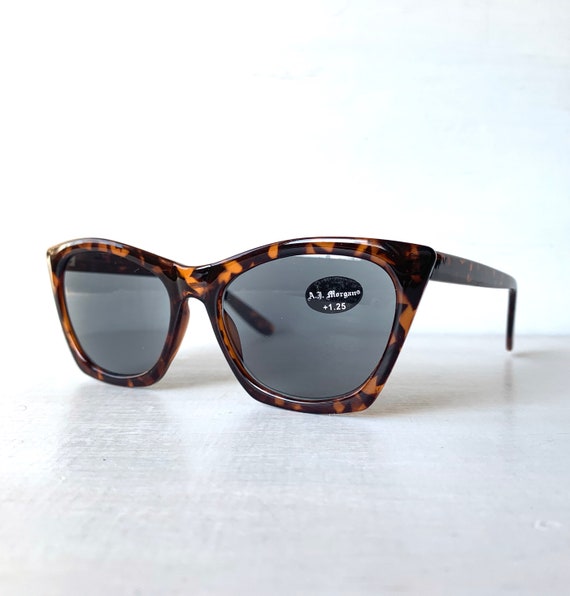 Retro Sun Reader +1.25 Square Cat Eye Reading Gla… - image 7