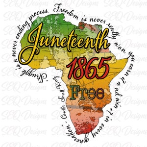 Afrika 1865 Juneteenth Sublimation Transfer