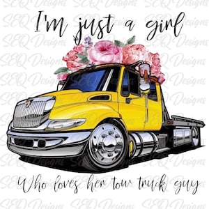 La ragazza e il suo carro attrezzi Guy Sublimation Transfer