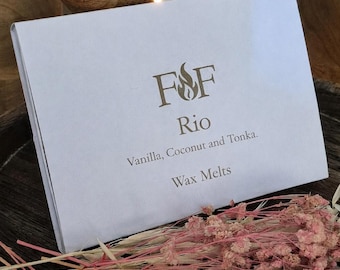 Vanilla, Coconut & Tonka Wax Melts | Handmade Gift Box | Plastic Free Packaging | Mother's Day Present