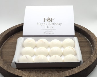 Personalised Wax Melt Gift | 11 Scents available | Handmade personalised gift box | Plastic Free Packaging
