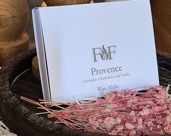 Lavender, Chamomile & Vanilla Wax Melts | Handmade Recyclable Gift Box | Plastic Free Packaging | Floral Scent