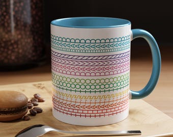 Taza de café divertida con mensaje oculto, ¡Qué lástima!, regalo de oficina, taza multicolor, taza con mensaje secreto y palabrota.