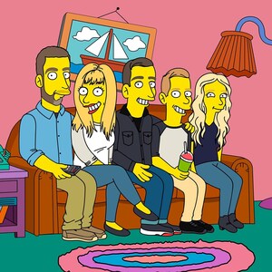 Christmas SALE Simpsons portrait Gift Custom Cartoon Couple simpsons sofa Portrait boy friend Anniversary gift Birthday for him Valentine