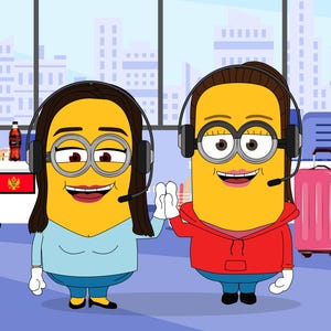 Minions custom Portrait, couple gift boyfriend, family cartoon portrait, minion cartoon, christmas gift, faters gift, for him