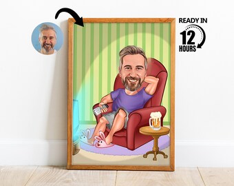 Custom Retirement Cartoon Portrait,Funny Retirement Caricature,Personalized Caricature,Gift for Retirement,Custom Retirement Gift -61