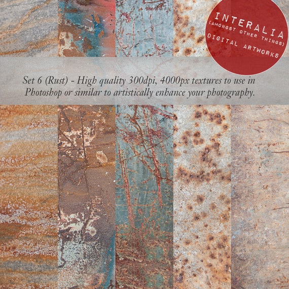 Rust Textures For Photographers Overlay Layers Use In Etsy