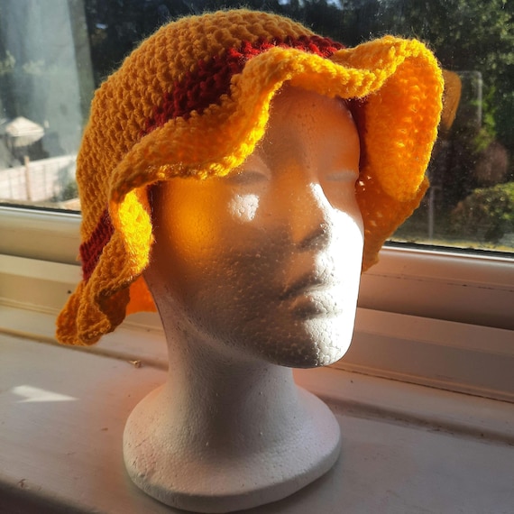 Handmade Crochet One Piece Luffy Bucket Hat – Anime 