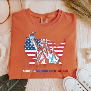 Make America Nice Again Harris Walz comfort colors shirt, Kamala rally shirt, feminism shirt, vote for Kamala democratic election 2024