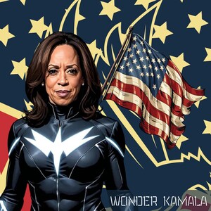 Digital Portrait of Kamala Harris, Digital File PDF and PNG,JPJ , Harris Walz, Kamala For President,Harris 2024 Png Kamala America Png