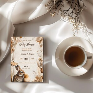 Bunny Baby Shower Invitation