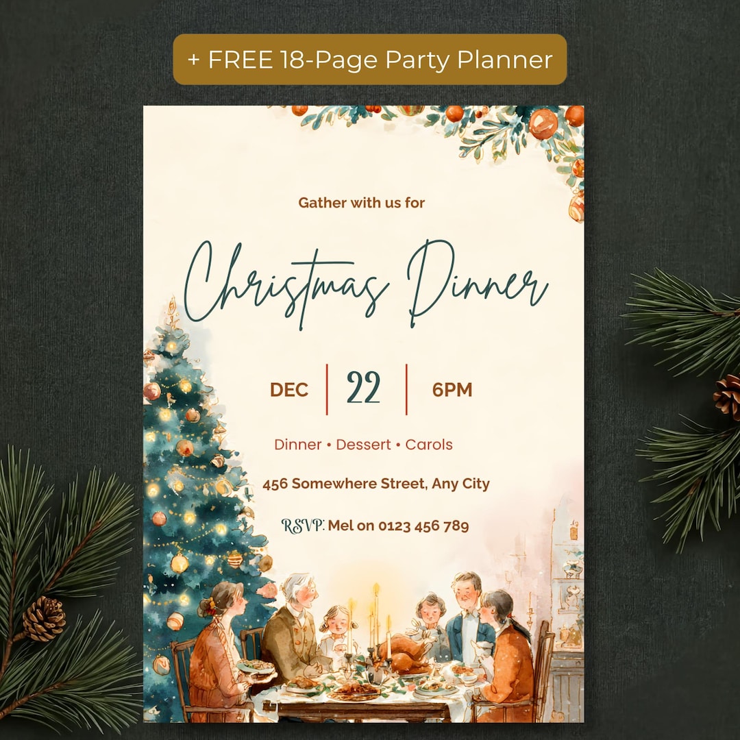 Family Christmas dinner at home on a budget