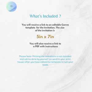 What’s included in this spring floral birthday invitation template, editable Canva file and printable invitation design details