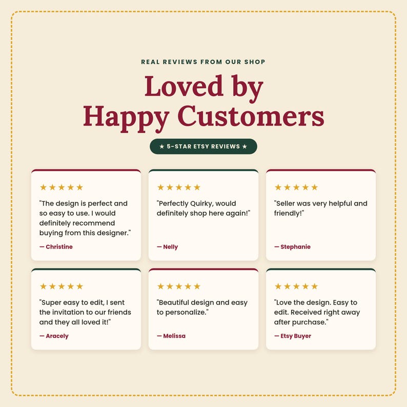 How it works in three steps: download the PDF from Etsy Purchases and Reviews, personalize the template in Canva with no paid account needed, then print or share digitally.