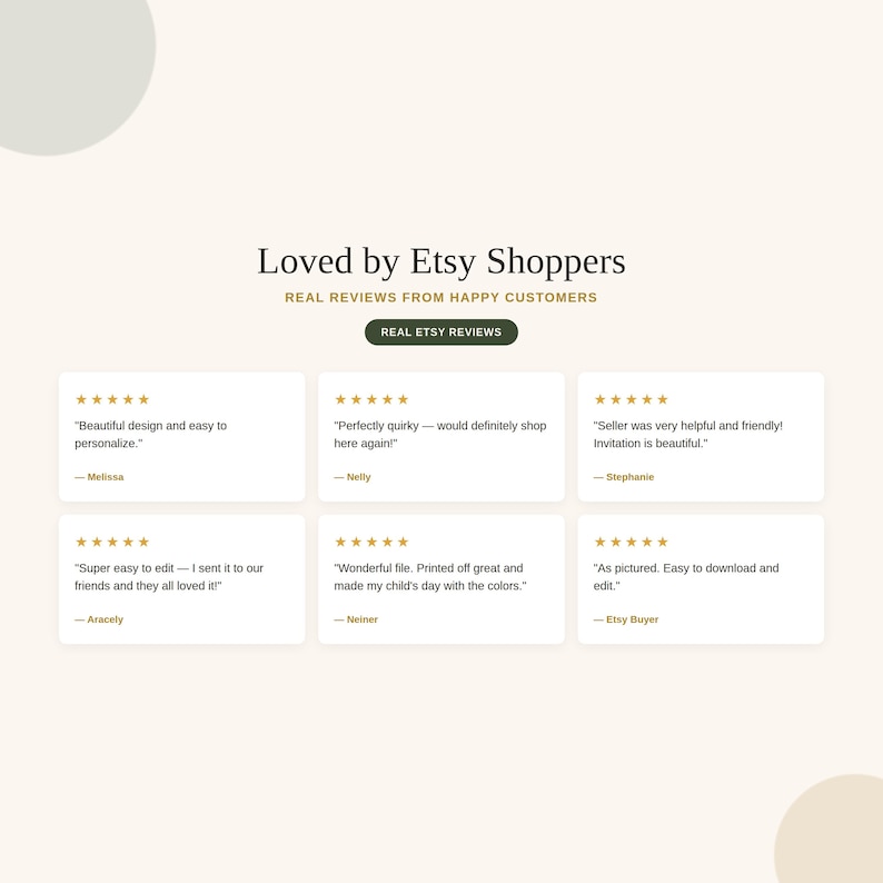 Customer reviews for cowboy and western Canva invitation templates, showing five-star ratings for easy-to-edit, beautifully designed digital invitations.