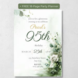 Sage green botanical party invitation trend for 2026