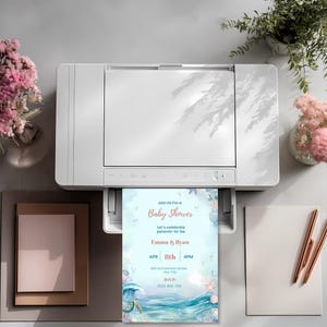 ocean baby shower invite