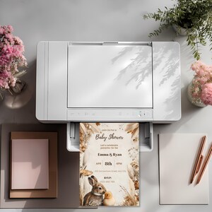 Bunny Baby Shower Invitation