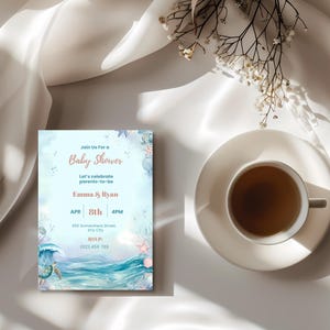 ocean baby shower invite