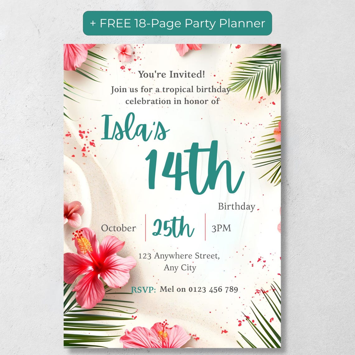 Coastal Birthday Invitation