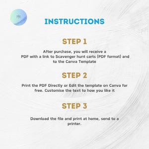Scavenger Hunt Printable