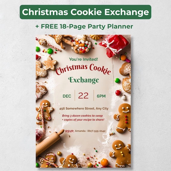 Christmas Cookie Exchange Invitation
