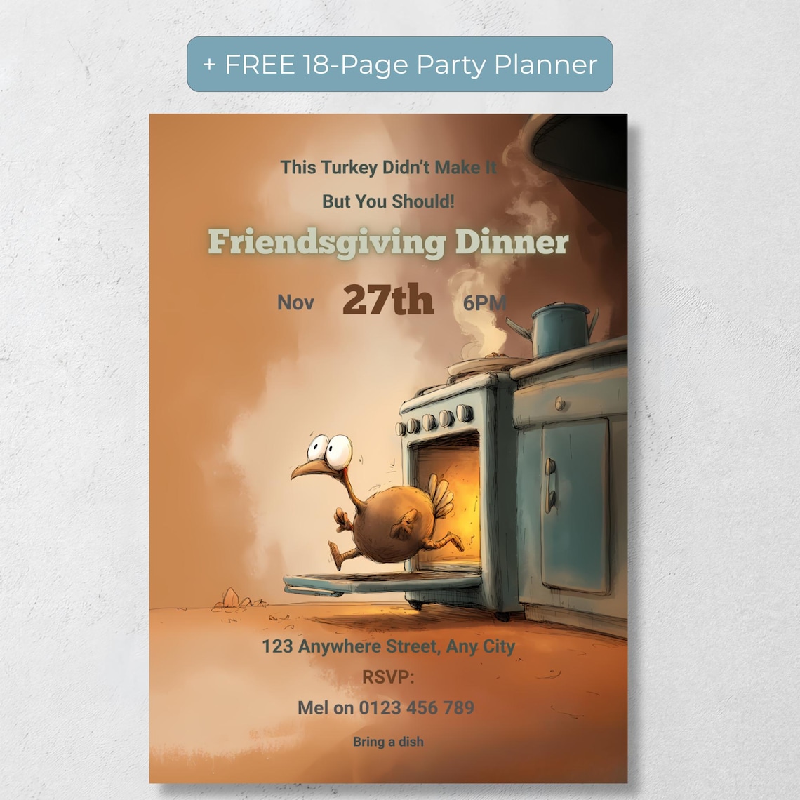 Funny Friendsgiving Invitation
