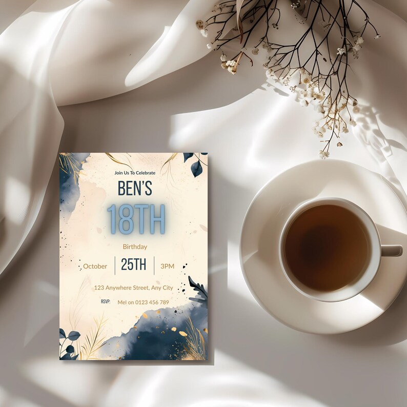 18th Birthday Invitation