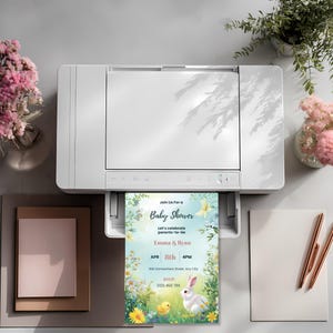 Bunny Baby Shower Invitation