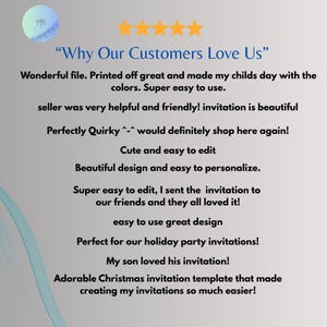 Customer reviews mockup for editable Fourth of July invitation template with modern patriotic minimalist design